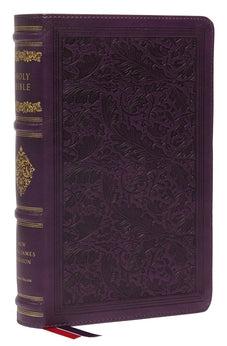 NKJV Personal Size Reference Bible, Sovereign Collection, Leathersoft, Purple, Red Letter, Thumb Indexed