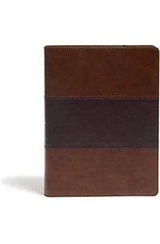 KJV Study Bible, Full-Color, Saddle Brown LeatherTouch, Red Letter