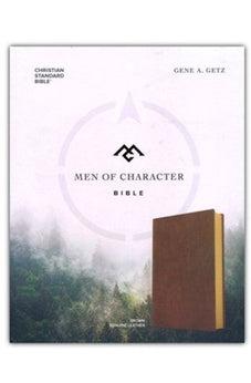 CSB Men of Character Bible, Brown Genuine Leather - Biblestore.com