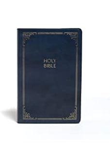 KJV Large Print Personal Size Reference Bible, Navy Leathertouch Indexed