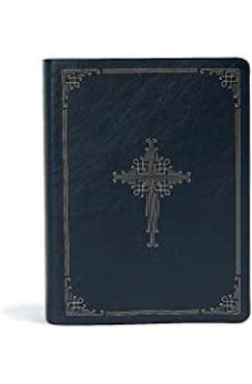 CSB Ancient Faith Study Bible, Navy LeatherTouch, Indexed, Black Letter