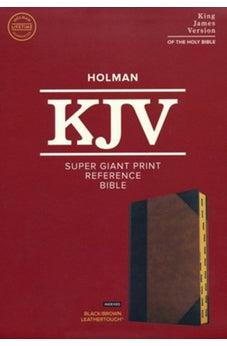 KJV Super Giant Print Reference Bible, Black/Brown LeatherTouch , Indexed