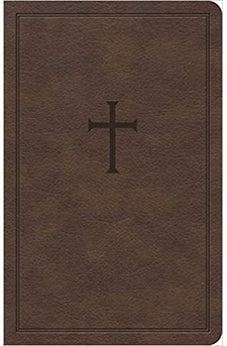 KJV Personal Size Bible, Brown LeatherTouch