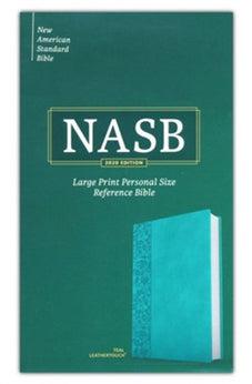 NASB Large Print Personal Size Reference Bible, Teal LeatherTouch
