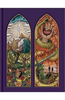 CSB Notetaking Bible, Stained Glass Edition, Amethyst Cloth-Over-Board