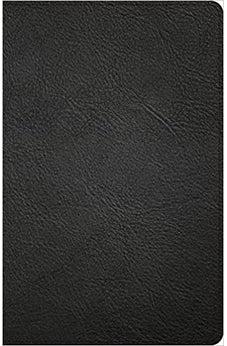 CSB Thinline Bible, Black Genuine Leather