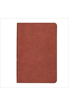 CSB Thinline Reference Bible, Burnt Sienna LeatherTouch, Red Letter, Presentation Page, Cross-References, Full-Color Maps, Easy-to-Read Bible Serif Type - Biblestore.com