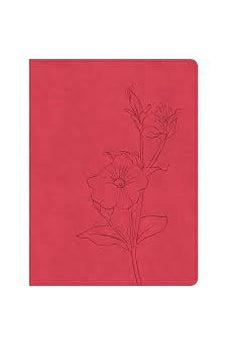 CSB Lifeway Women's Bible, Coral LeatherTouch - Biblestore.com