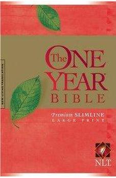 NLT One Year Bible Large Print Premium Slimline