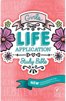 NLT Girls Life Application Study Bible Pink Hardcover