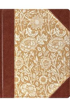 ESV Single Column Journaling Bible, Cloth Over Board, Antique Floral Design