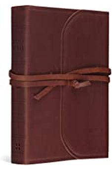 ESV Large Print Compact Bible (Brown, Flap with Strap)