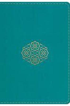 ESV Large Print Compact Bible (TruTone, Teal Bouquet Design) - Biblestore.com