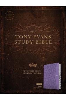 CSB Tony Evans Study Bible, Purple LeatherTouch, Indexed