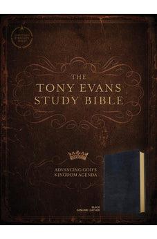 CSB Tony Evans Study Bible, Black Genuine Leather