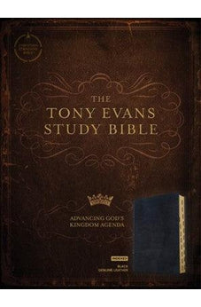 CSB Tony Evans Study Bible, Black Genuine Leather, Indexed