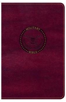 CSB Military Bible, Burgundy LeatherTouch 9781433651793