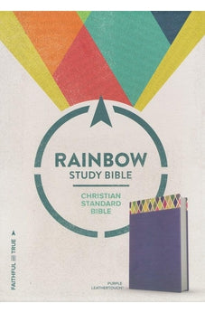 CSB Rainbow Study Bible, Purple LeatherTouch 9781462741892