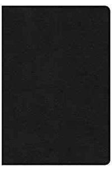 KJV Large Print Ultrathin Reference Bible, Premium Black Genuine Leather, Black Letter Edition 9781462779840