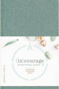 CSB (in)courage Devotional Bible, Green Cloth Over Board 9781462785049