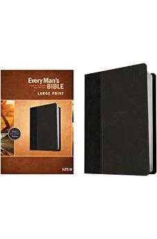 NIV Every Man's Bible, Large Print, TuTone (LeatherLike, Onyx/Black)