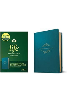 NLT Life Application Study Bible, Third Edition, Personal Size (LeatherLike, Teal Blue)