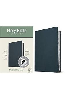 NLT Thinline Reference Holy Bible (Red Letter, Genuine Leather, Navy Blue, Indexed)