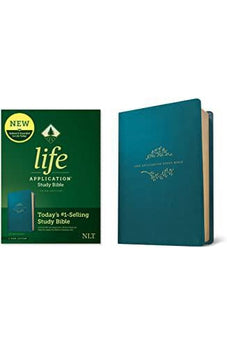 NLT Life Application Study Bible, Third Edition (Red Letter, LeatherLike, Teal Blue)