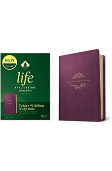 NLT Life Application Study Bible Third Edition (Red Letter LeatherLike Purple) - Biblestore.com