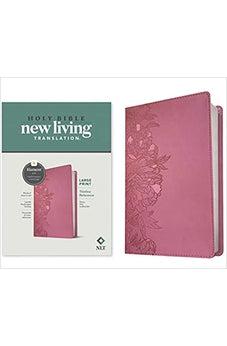 NLT Large Print Thinline Reference Bible, Filament Enabled Edition (Red Letter, LeatherLike, Peony Pink)