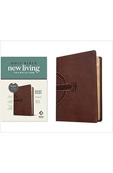 NLT Compact Giant Print Bible, Filament Enabled Edition (Red Letter, LeatherLike, Mahogany Celtic Cross)