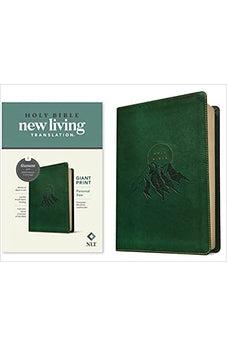 NLT Personal Size Giant Print Bible, Filament Enabled Edition (Red Letter, LeatherLike, Evergreen Mountain )