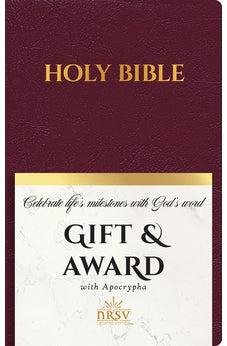 NRSV Updated Edition Gift & Award Bible with Apocrypha (Imitation Leather, Burgundy)