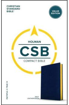 CSB Compact Bible, Navy LeatherTouch, Value Edition 9781535905725