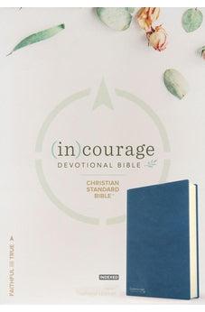 CSB (in)courage Devotional Bible, Navy Genuine Leather Indexed 9781535924979