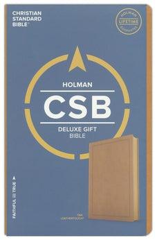 CSB Deluxe Gift Bible, Tan LeatherTouch 9781535925518