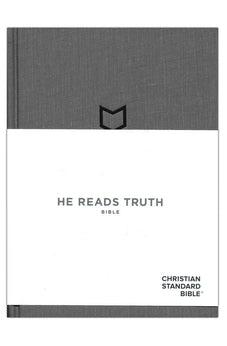 CSB He Reads Truth Bible, Charcoal Cloth Over Board 9781535935029