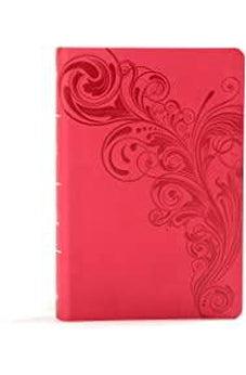KJV Large Print Personal Size Reference Bible, Pink Leathertouch 9781535935654