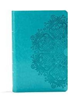 KJV Large Print Personal Size Reference Bible, Teal Leathertouch 9781535935678