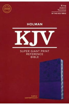 KJV Super Giant Print Reference Bible, Purple LeatherTouch