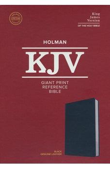 KJV Giant Print Reference Bible, Black Genuine Leather