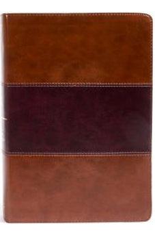 KJV Super Giant Print Reference Bible, Saddle Brown LeatherTouch, Indexed