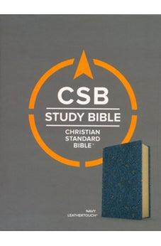 CSB Study Bible, Navy LeatherTouch