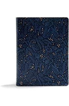 CSB Study Bible, Navy LeatherTouch, Indexed 9781535971041