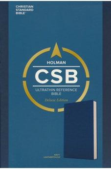 CSB Ultrathin Reference Bible Navy LeatherTouch Deluxe Edition