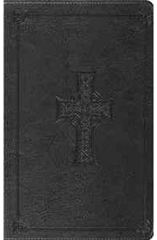 ESV Thinline Bible (TruTone, Charcoal Celtic Cross Design, Red Letter)