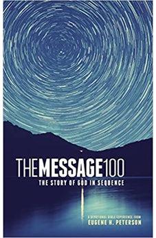 The Message 100 Devotional Bible (Hardcover, Starry Night): The Story of God in Sequence